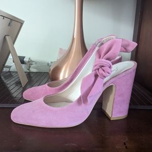 Free People suede heels